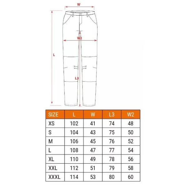 Pantaloni de lucru, model Moto, marime XXL/56, NEO
