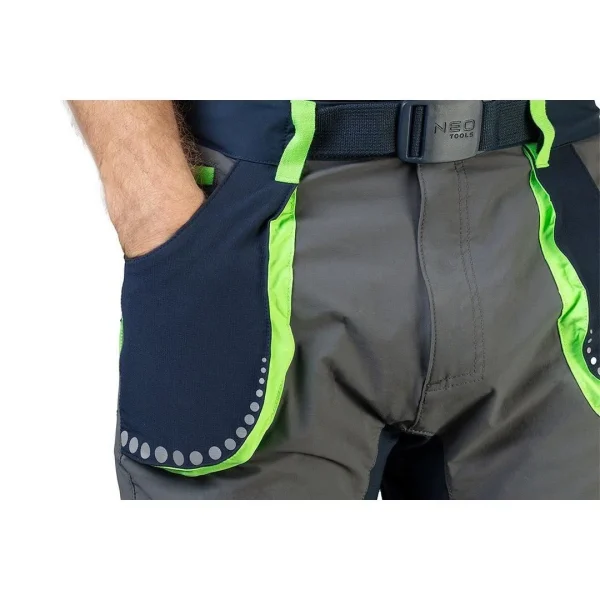 Pantaloni de lucru slim fit, elastici in 4 directii, model Premium, marimea XXXL/58, NEO