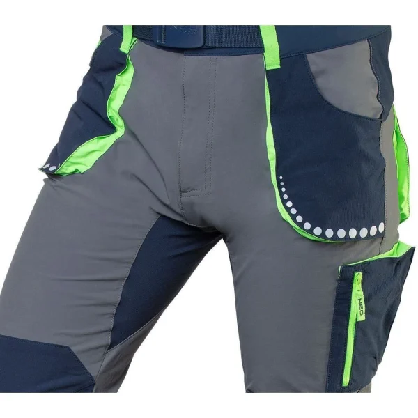 Pantaloni de lucru slim fit, elastici in 4 directii, model Premium, marimea XXXL/58, NEO