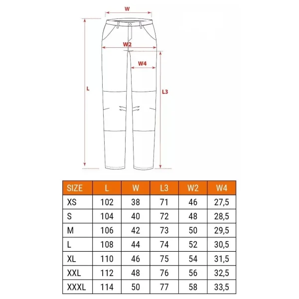 Pantaloni de lucru tip blugi cu 5 buzunare, model Denim, marimea XXL/56, NEO