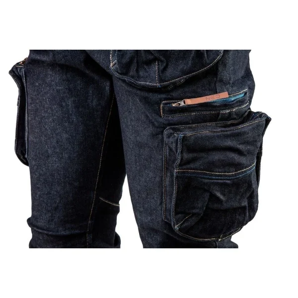 Pantaloni de lucru tip blugi cu 5 buzunare, model Denim, marimea XS/46, NEO