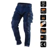 Pantaloni de lucru tip blugi, cu intariri pentru genunchi, model Denim, marimea S/48, NEO