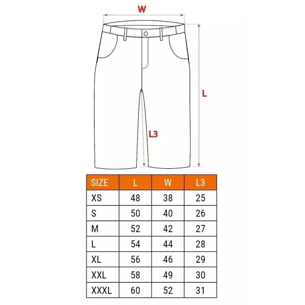 Pantaloni scurti de lucru slim fit, bumbac, marimea L/52, NEO