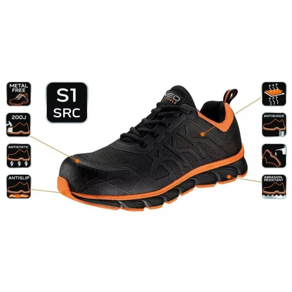 Pantofi de lucru, S1, SRC, bombeu compozit, marimea 42, NEO