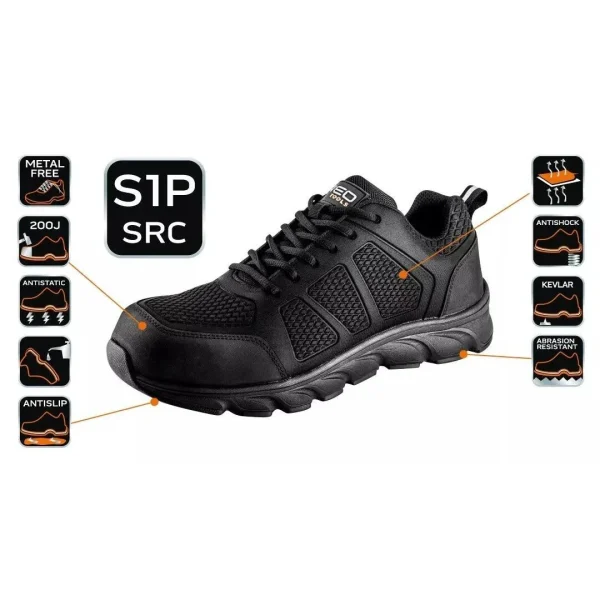 Pantofi de lucru, S1P, SRC, protectie compozit, marimea 43, NEO