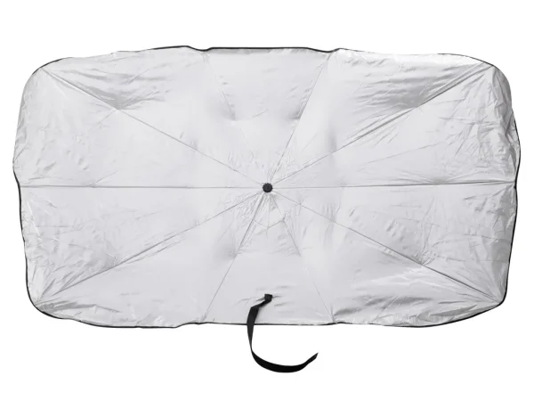 Parasolar Auto tip umbrela pentru parbriz, dimensiune 78 x 130 cm, culoare neagra