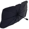 Parasolar Auto tip umbrela pentru parbriz, dimensiune 65 x 110 cm, culoare neagra