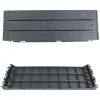 Pat/strat inaltat pentru flori, legume, din plastic, efect lemn, antracit, 149.2x75.6x25 cm, Prosperplast