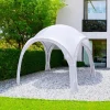 Pavilion pentru gradina/comercial, pliabil, alb, 3.2x3.2x2.5 m, Jumi