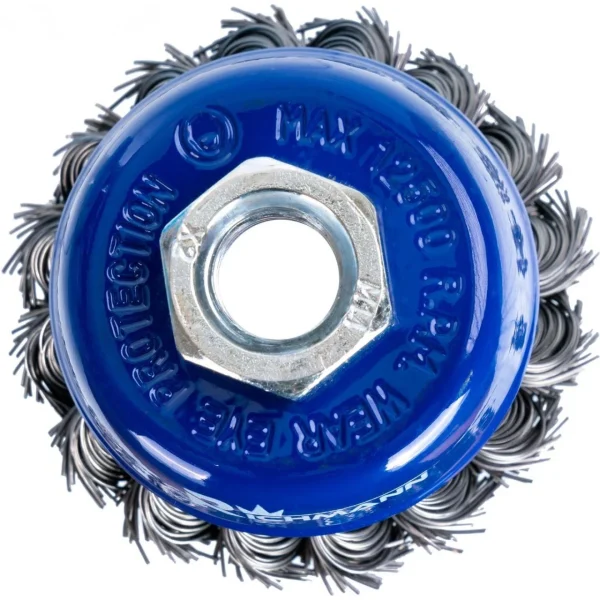 Perie sarma otel, tip cupa, cu toroane, M14, 65 mm, Richmann 