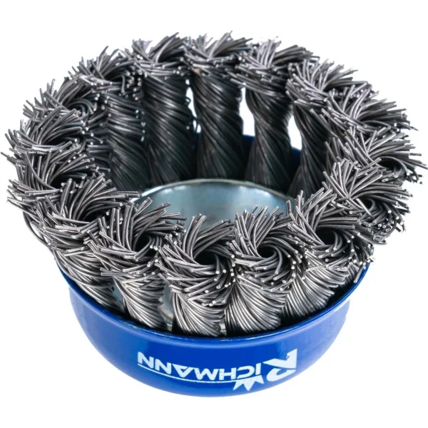 Perie sarma otel, tip cupa, cu toroane, M14, 65 mm, Richmann 