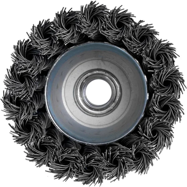 Perie sarma otel, tip cupa, cu toroane, M14, 80 mm, Richmann 