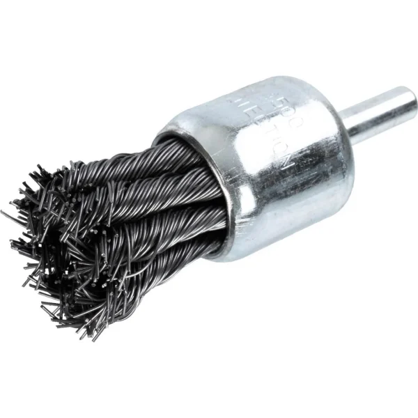 Perie sarma otel, tip cupa, cu toroane, tija, 25 mm, Richmann 