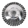 Perie sarma, tip cupa, cu toroane, pentru motocoasa/trimmer, Micul Fermier, 200 mm