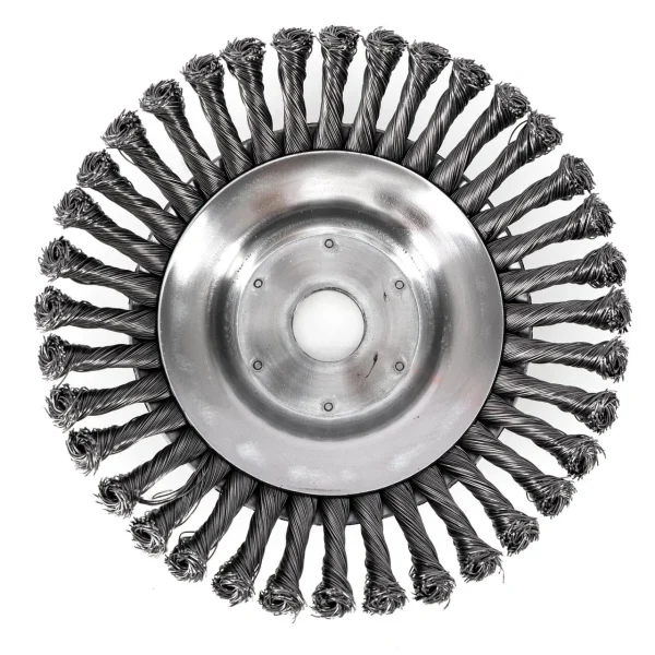 Perie sarma, tip cupa, cu toroane, pentru motocoasa/trimmer, Micul Fermier, 200 mm