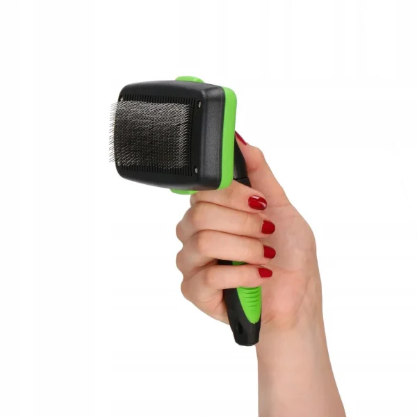 Perie, piepten, ingrijire caini si pisici, autocuratare, verde si negru