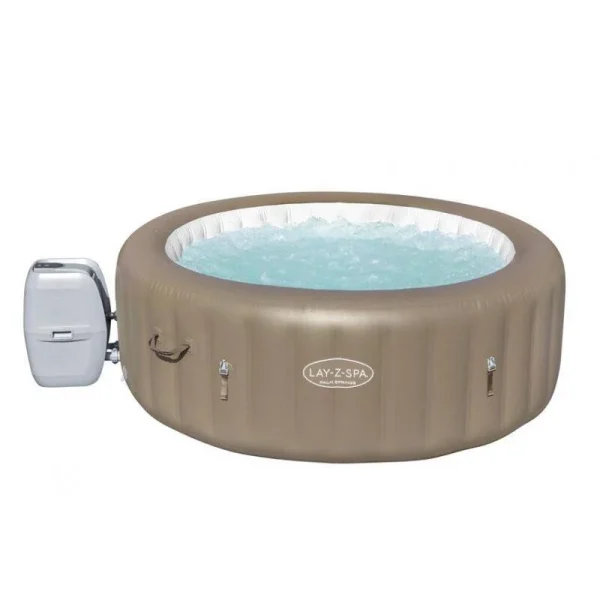 Piscina jacuzzi, gonflabila, rotunda, cu pompa si filtru, prelata acoperire, dozator, maro, 778 L, 4-6 persoane, 196x71 cm, Bestway Lay-Z Spa