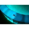 Piscina jacuzzi, gonflabila, rotunda, cu pompa si filtru, prelata acoperire, lumina LED, gri si alb, 930 L, 6 persoane, 204x70 cm, MSpa