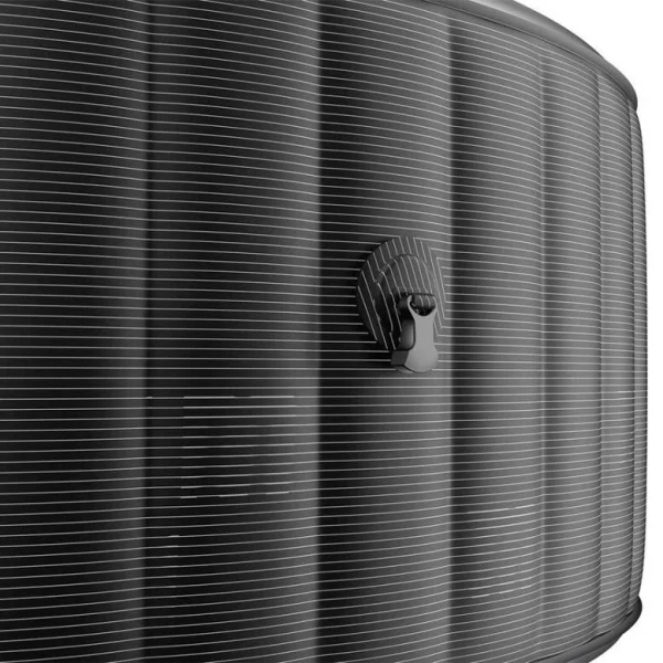 Piscina jacuzzi, gonflabila, rotunda, cu pompa si filtru, prelata acoperire, lumina LED, gri si alb, 930 L, 6 persoane, 204x70 cm, MSpa