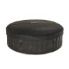 Piscina jacuzzi, gonflabila, rotunda, cu pompa si filtru, prelata acoperire, lumina LED, gri si alb, 930 L, 6 persoane, 204x70 cm, MSpa
