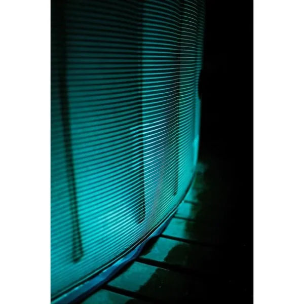 Piscina jacuzzi, gonflabila, rotunda, cu pompa si filtru, prelata acoperire, lumina LED, gri si alb, 930 L, 6 persoane, 204x70 cm, MSpa