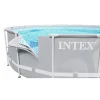 Piscina structura metalica, rotunda, cu filtru, pompa, gri, 305x76 cm, Intex Prism Frame