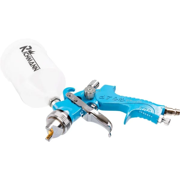 Pistol de vopsit, mini, vas superior, plastic, HVLP, 0.6 L, 1.4 mm, Richmann 