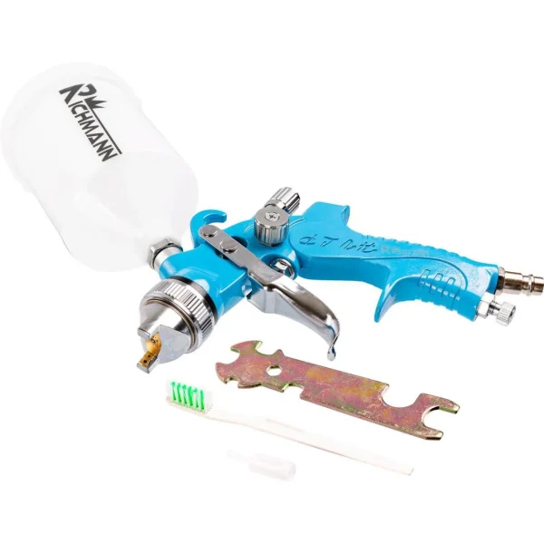 Pistol de vopsit, mini, vas superior, plastic, HVLP, 0.6 L, 1.4 mm, Richmann 