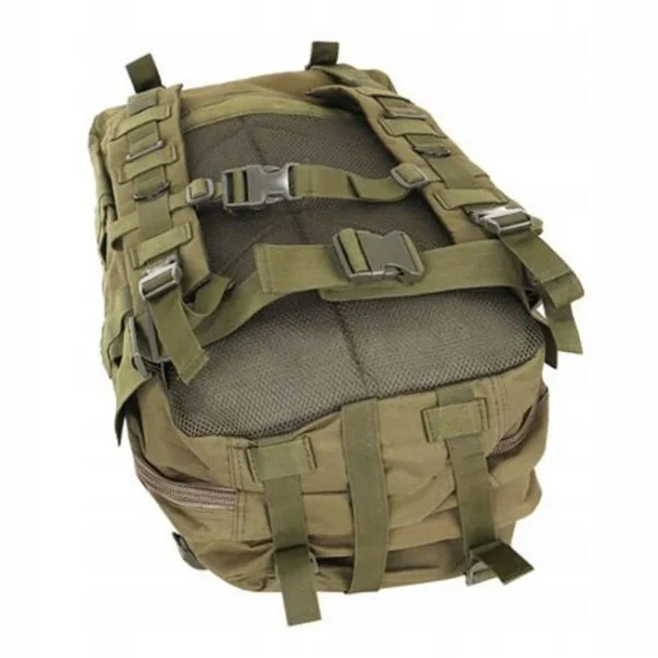 Ghiozdan/rucsac tactic, Trizand, 5 compartimente, poliester 600D, verde, 35 L, 37x29x55 cm