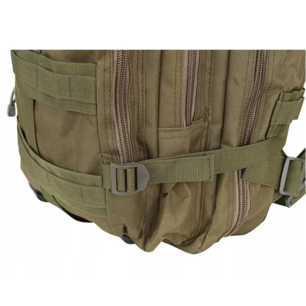 Ghiozdan/rucsac tactic, Trizand, 5 compartimente, poliester 600D, verde, 35 L, 37x29x55 cm