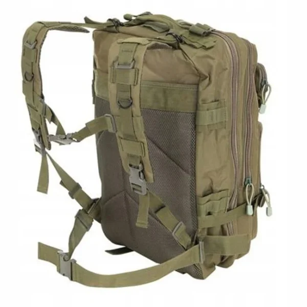 Ghiozdan/rucsac tactic, Trizand, 5 compartimente, poliester 600D, verde, 35 L, 37x29x55 cm