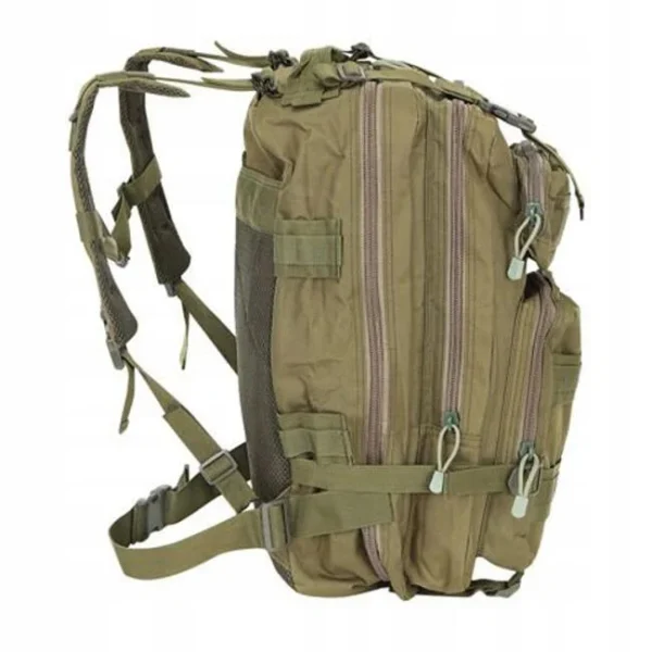 Ghiozdan/rucsac tactic, Trizand, 5 compartimente, poliester 600D, verde, 35 L, 37x29x55 cm