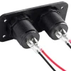 Panou electric suplimentar impermeabil pentru vehicule Off Road, ATV, SSV, tensiune 12-24V, 2 x USB si Voltmetru