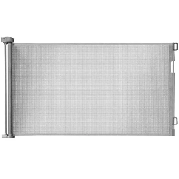 Poarta, plasa, de siguranta, protectie copii, retractabila, gri, 13x160x85 cm, Ruhhy