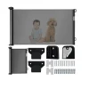 Poarta, plasa, de siguranta, protectie copii, retractabila, negru, 13x160x85 cm, Ruhhy