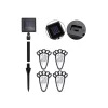 Lampa solara pentru gradina, Verk Group, model urme animal, AA, 1.2 V, set 4 buc, 9x12 cm