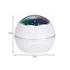 Lampa de noptiera cu proiector, Verk Group, pentru copii, cupola rotativa, 2 moduri, diferite culori, 4xAAA, incarcare USB, 12x10 cm