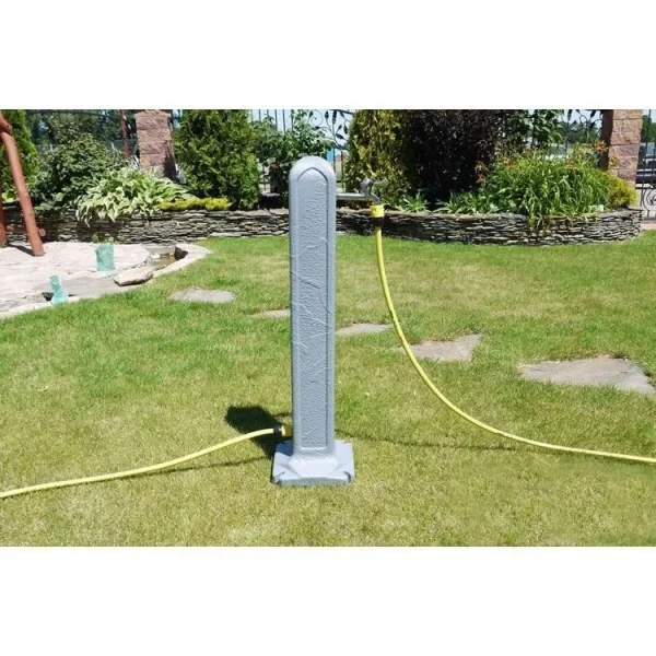 Masca robinet de gradina, cu adaptor furtun, gri, 90 cm, Itwan