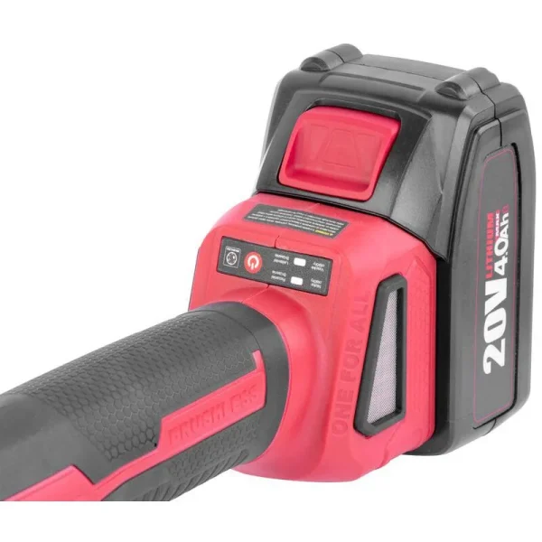 Polizor unghiular, flex, cu acumulator 4 Ah, incarcator 20 V Li-ion, geanta, 4 discuri, manusi, 115 mm, Worcraft