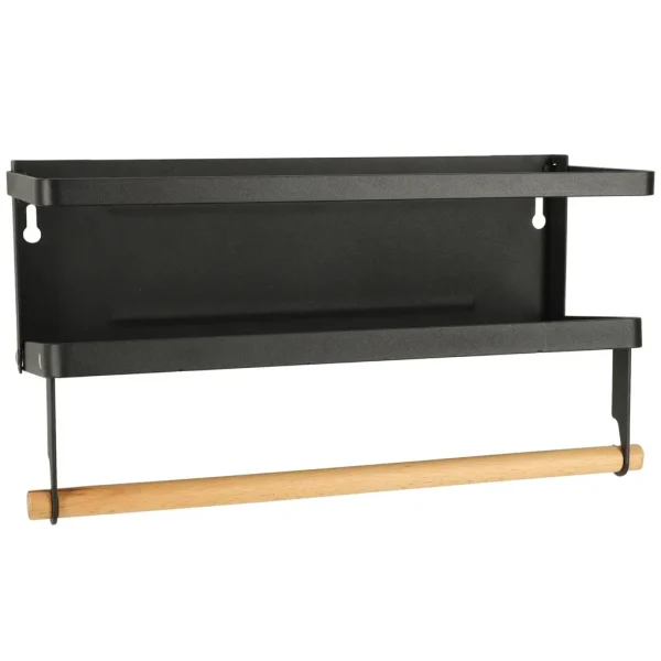 Raft magnetic de frigider 2in1, pentru condimente si prosop de bucatarie