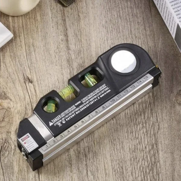 Nivela (boloboc), 3 bule, orizontal, vertical, unghi drept, 45 grade, cu laser, LR 44, 250 cm, Bigstren