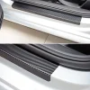 Set 4 bucati protectie praguri Carbon 3D Universal culoare neagra