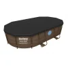 Prelata acoperire piscina, PVC, neagra, 418x230 cm, Bestway Flowclear