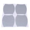Set 4 bucati protectie zgarieturi manere usa din autocolant carbon 3D Argintiu