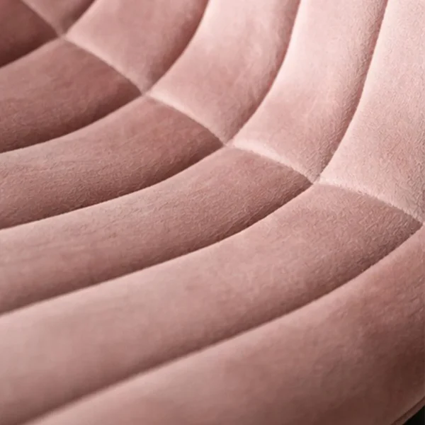 Scaun de bucatarie/bar, Artool, Pozza, catifea roz, picioare metal negru, 43x35x104 cm