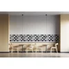 Panou decorativ, PVC, model mozaic, alb si negru, 96x48.5cm