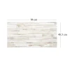 Panou decorativ, PVC, model piatra 3D, flori roz, 96x48.5cm