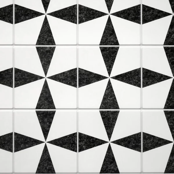 Panou decorativ, PVC, model marmura, abstract, alb si negru, 96x48.5cm