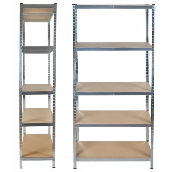 Raft depozitare, metalic, 5 polite, 175 kg, 90x40x180 cm, Malatec