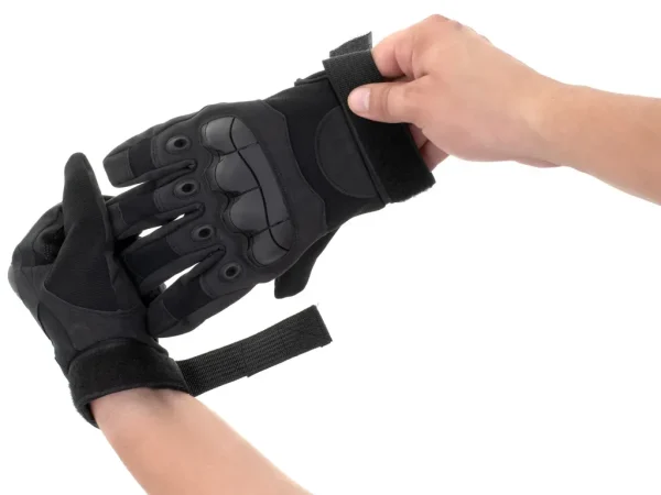 Manusi Tactice cu elemente de protectie, marime XL, cu destinatie Moto, ATV, SSV, QUAD, culoare Neagra